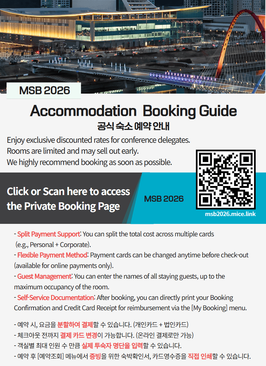 MSB 2026 Accommodation Booking Guide